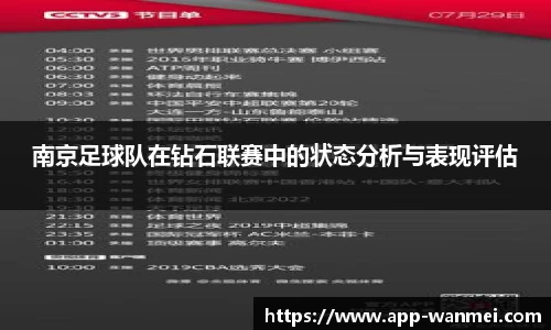 南京足球队在钻石联赛中的状态分析与表现评估